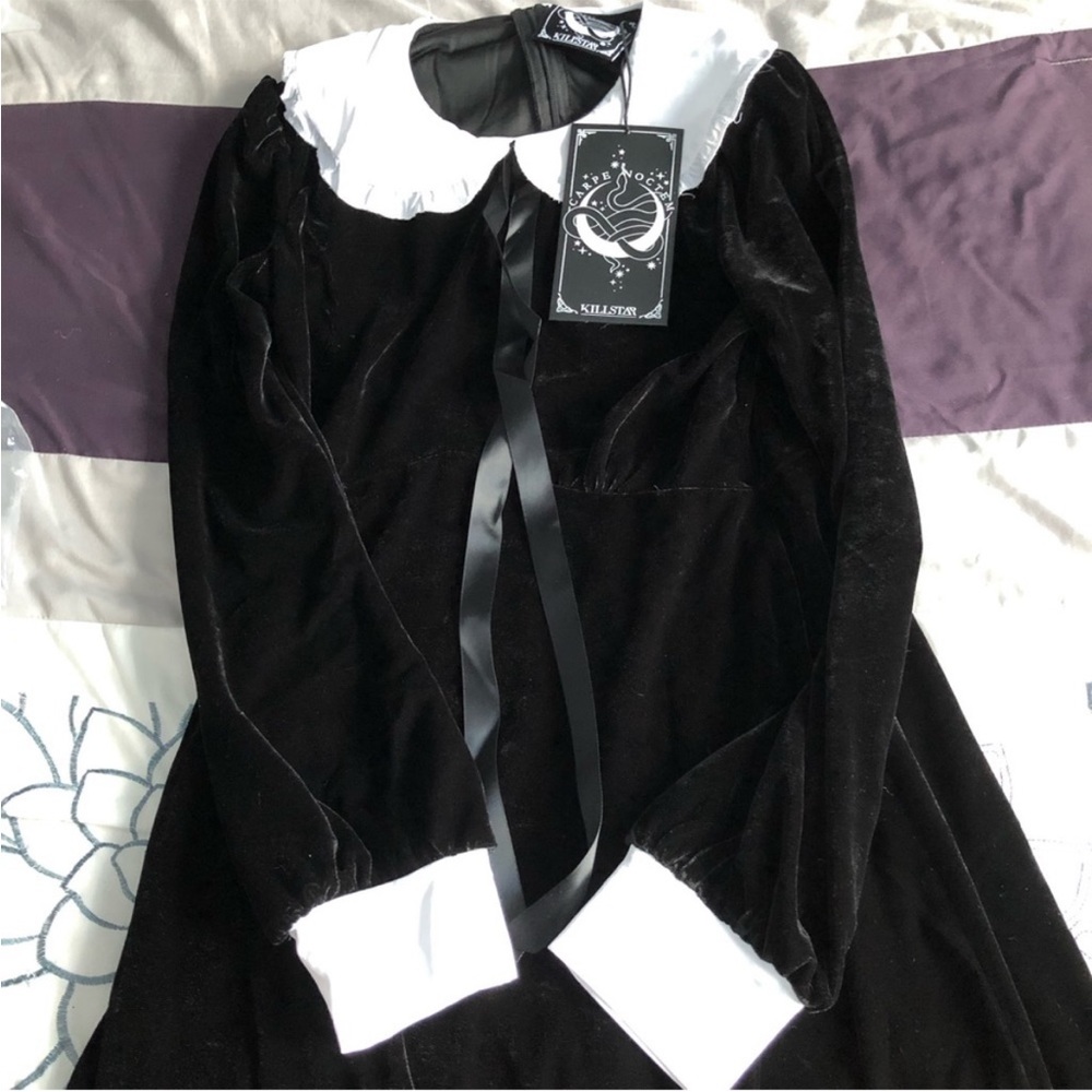 NEW Killstar Black Velvet Dress